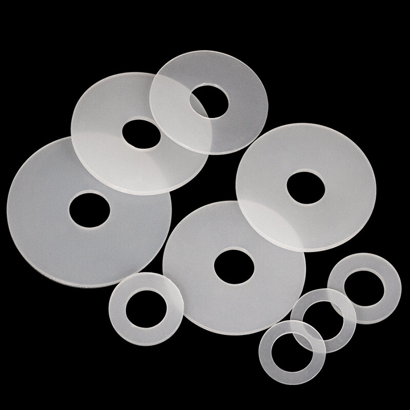 White Silicone Rubber Washer Seal Gaskets Flat O Ring High Temp Pad 3mm Thick