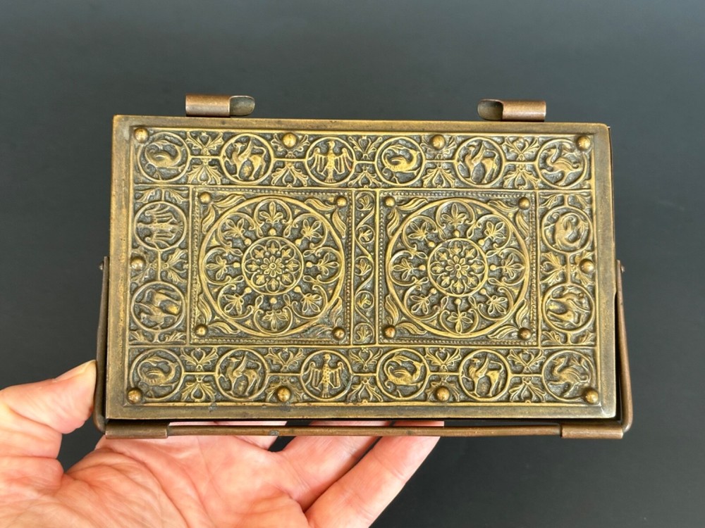 Weimar Germany ANTIQUE Bronze Case Notebook Paper Box