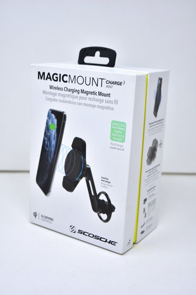 Scosche MagicMount Charge3 Wireless Charging Magnetic FreeFlow Vent Mount
