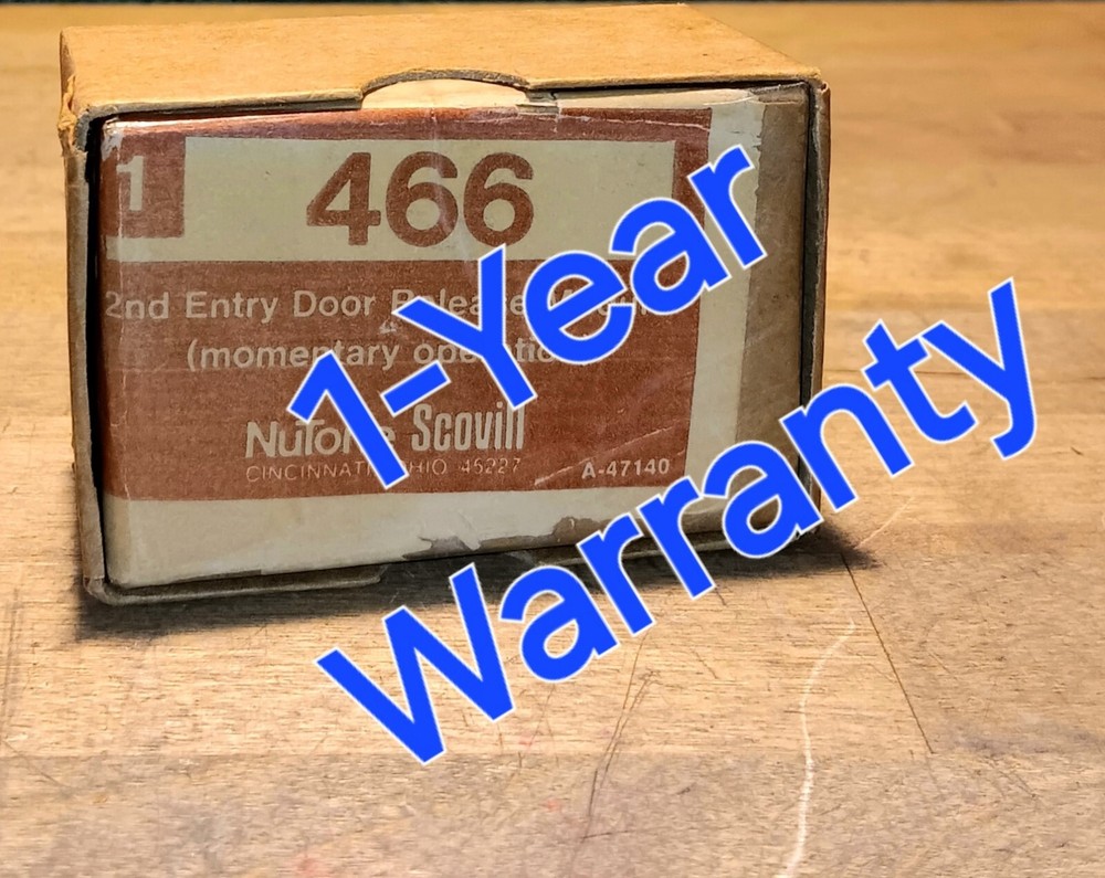 NuTone® model 466 — 2nd Entry Door Release Module for 478 Control Amplifier NOS