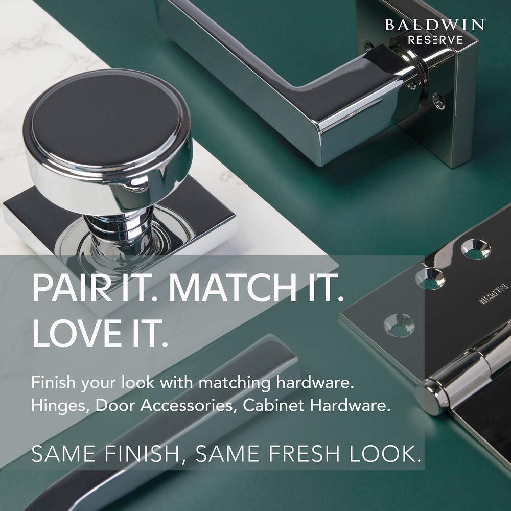 Baldwin SC.SSD Soft Square Solid Brass Single Cylinder Keyed - Bronze