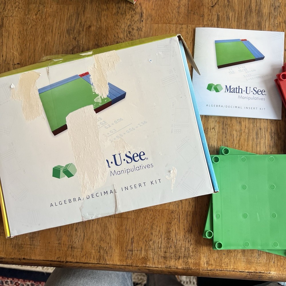 Math U See Manipulatives Algebra Decimal Insert Kit Homeschool COMPLETE