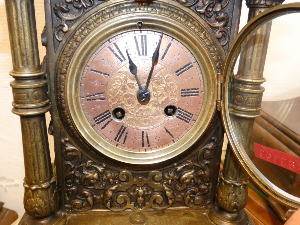 Lenzkirch 63193 Heavy Solid Bronze Mantel Clock 54cm 10kg
