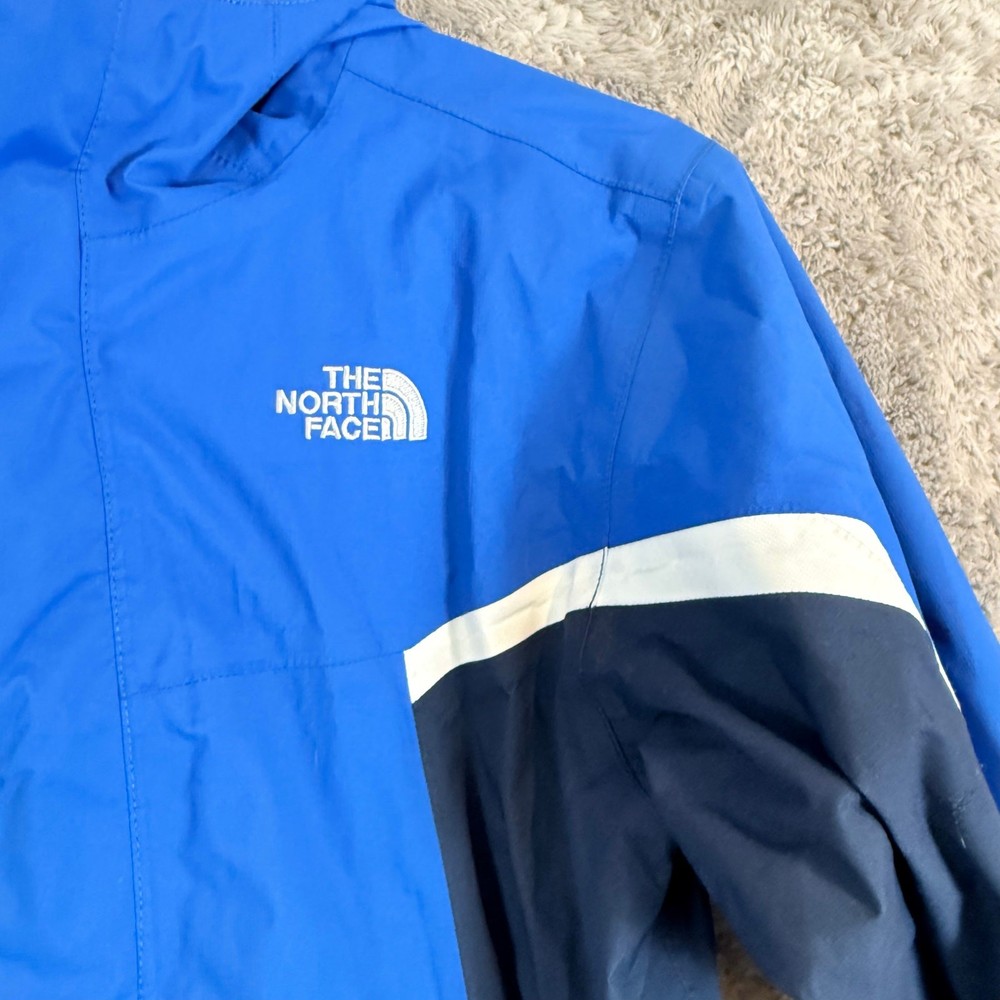 North Face Blue Parka Shell Jacket Boys M Medium 10 12 Nimbo