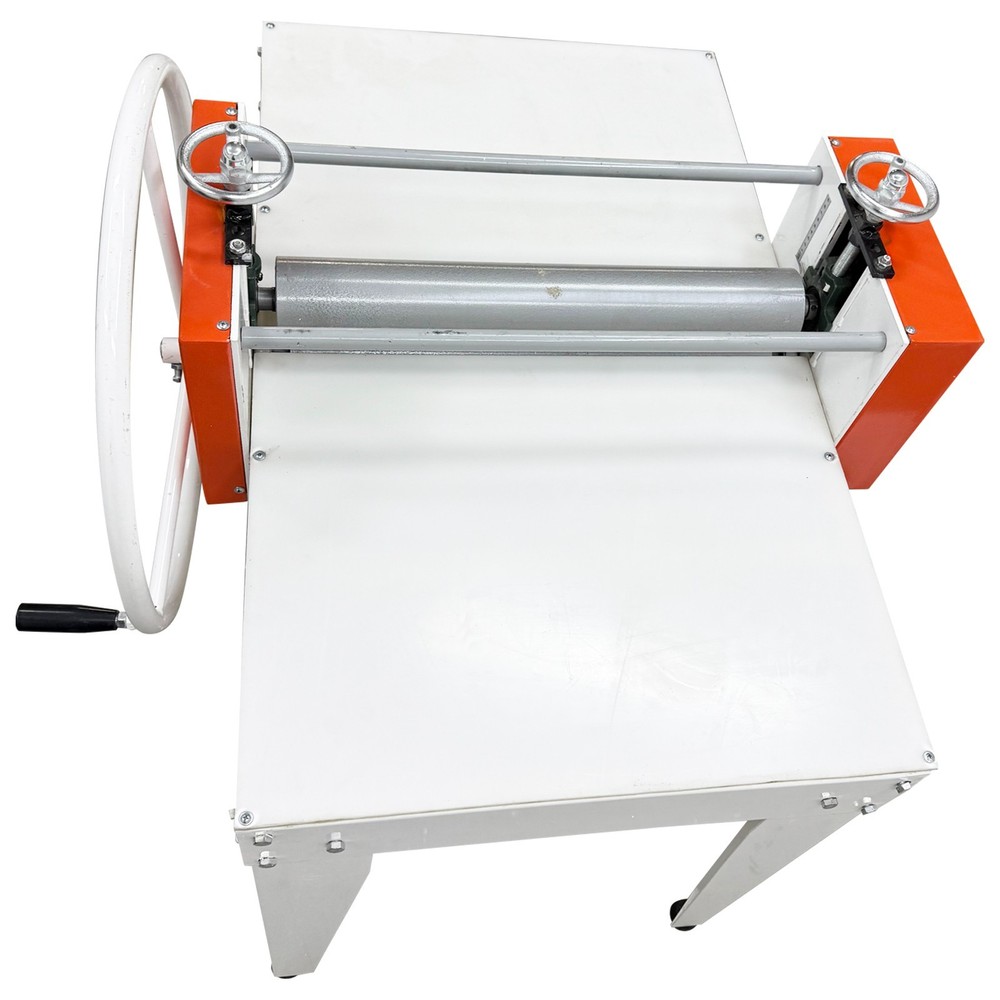Dual Roller Ceramic Clay Slab Roller Machine with Large Handwheel & Scale Ruler