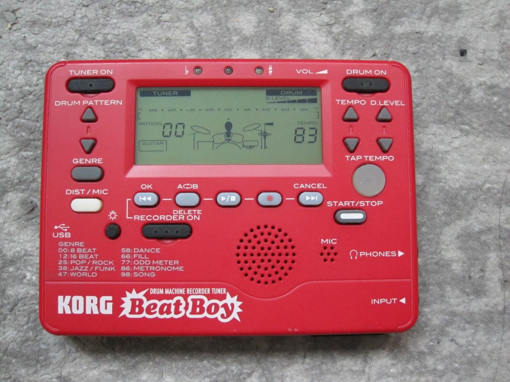 KORG Beat Boy Rhythm Machine Recorder Tuner Effects Pedal