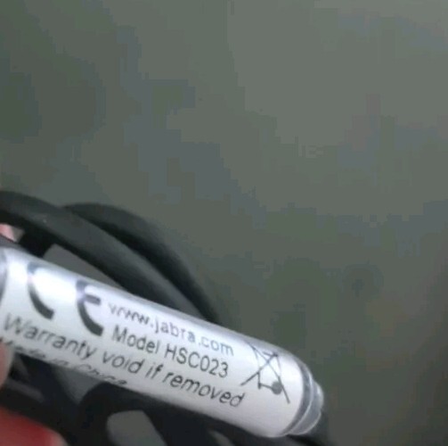 Headset Jabra Biz Model HSC023