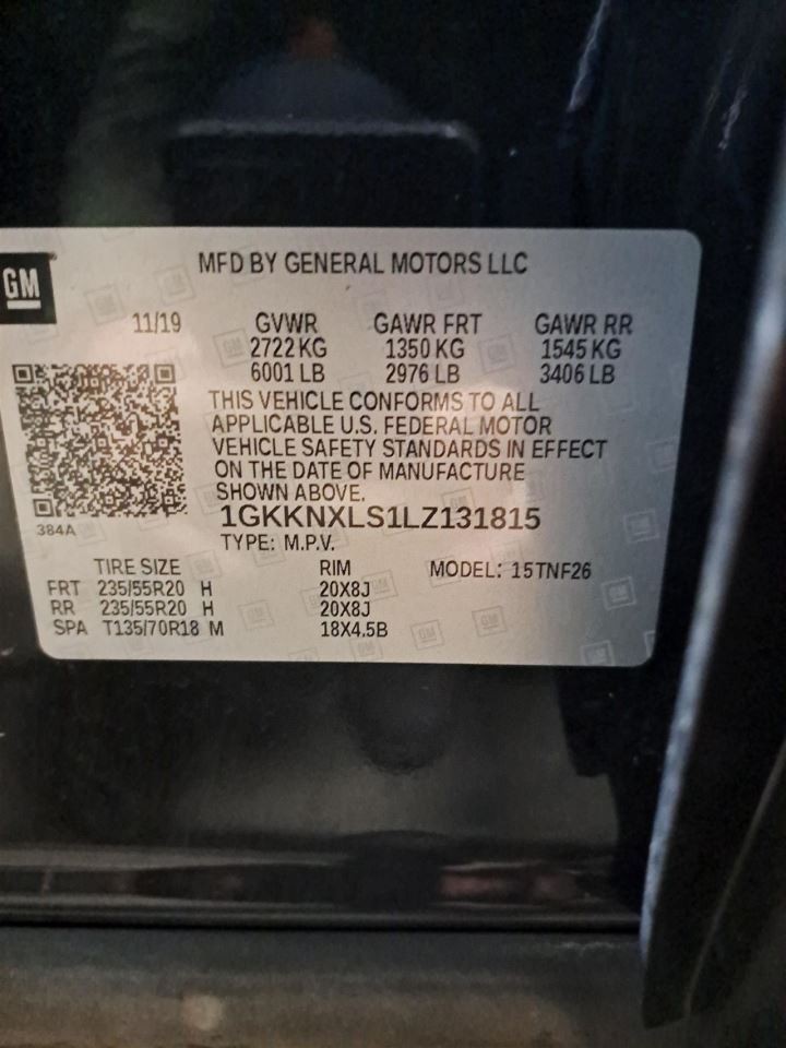 Lh Driver Side 2020 Acadia Camera/Projector Sku#4360716