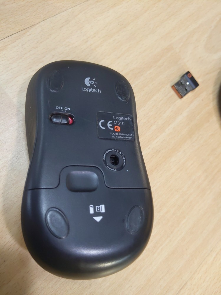 Logitech Wireless Wave Keyboard K350 & Mouse Set, M310 Mouse + USB Dongle C