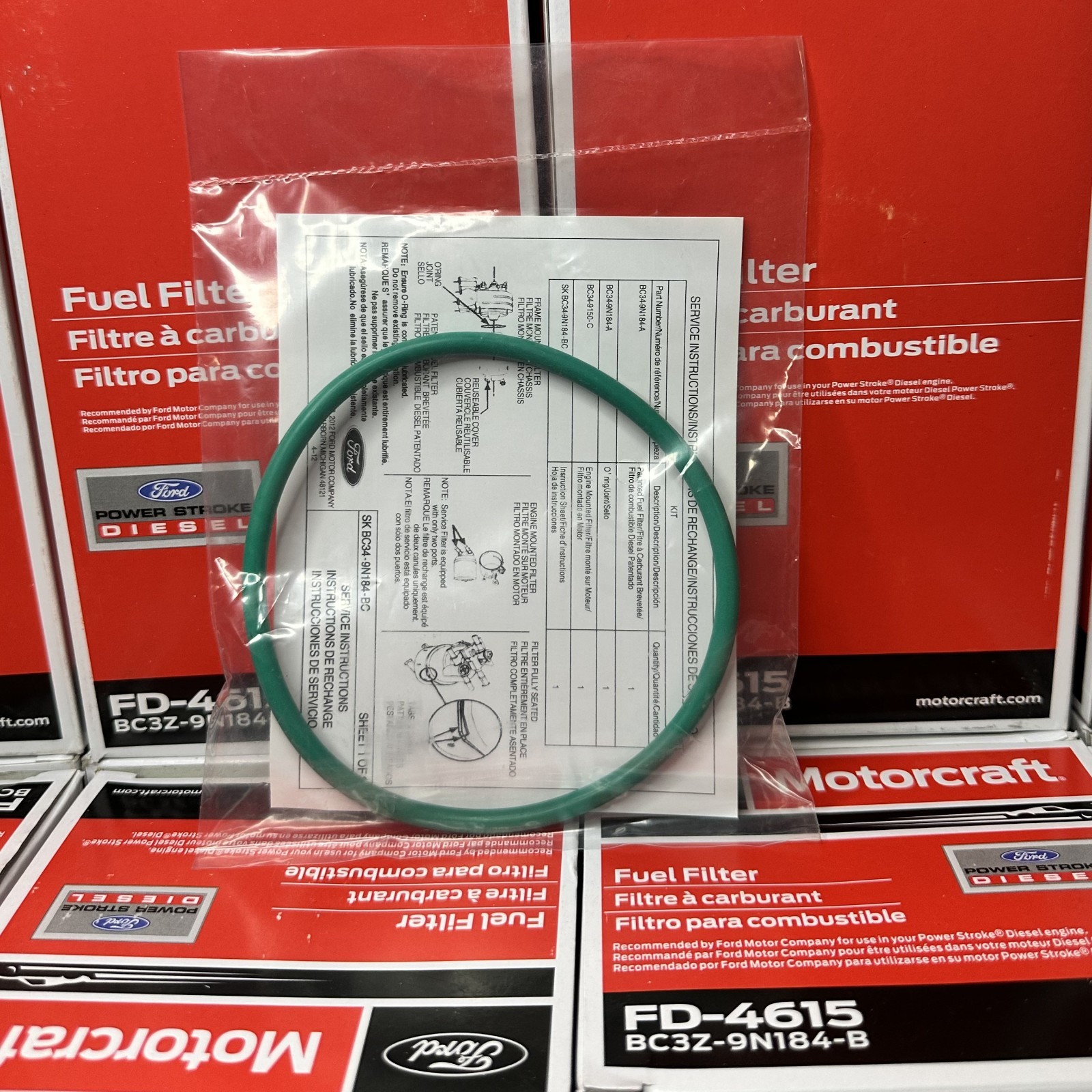 OEM Motorcraft FD4615 Diesel Fuel Filter Ford 6.7L Powerstroke FAST SHIPPING