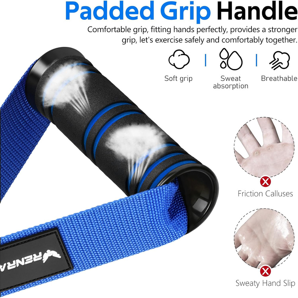 Gym Exercise Handles, Replacement Handle Attachments for Cable Machi