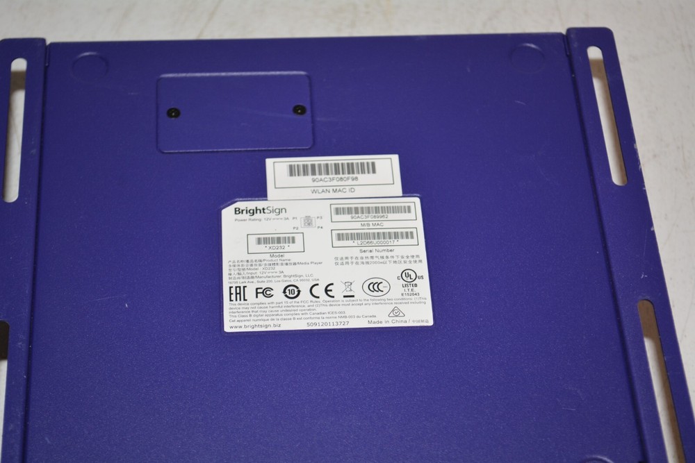 BrightSign XD2 XD232 Network Interactive Digital Signage #W4858