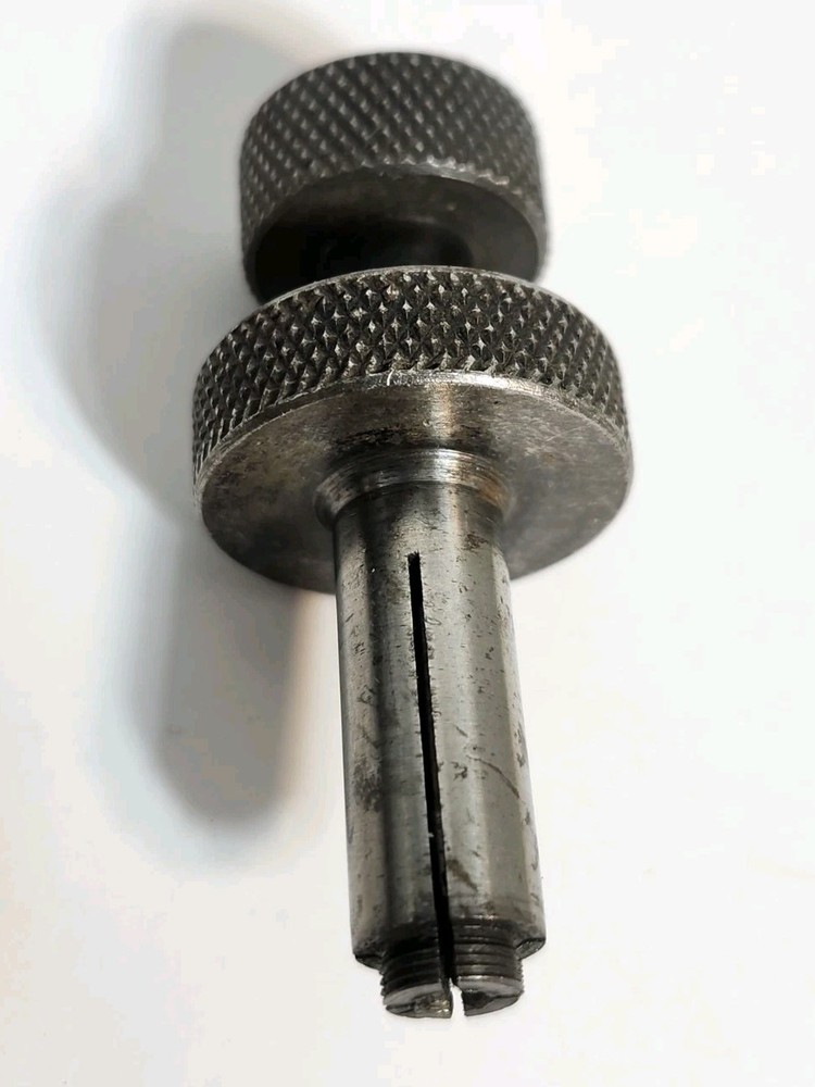 VTG PULLER Double Round Top Threaded 3/8"Dia Split Cylinder Base No Brand 2"Long