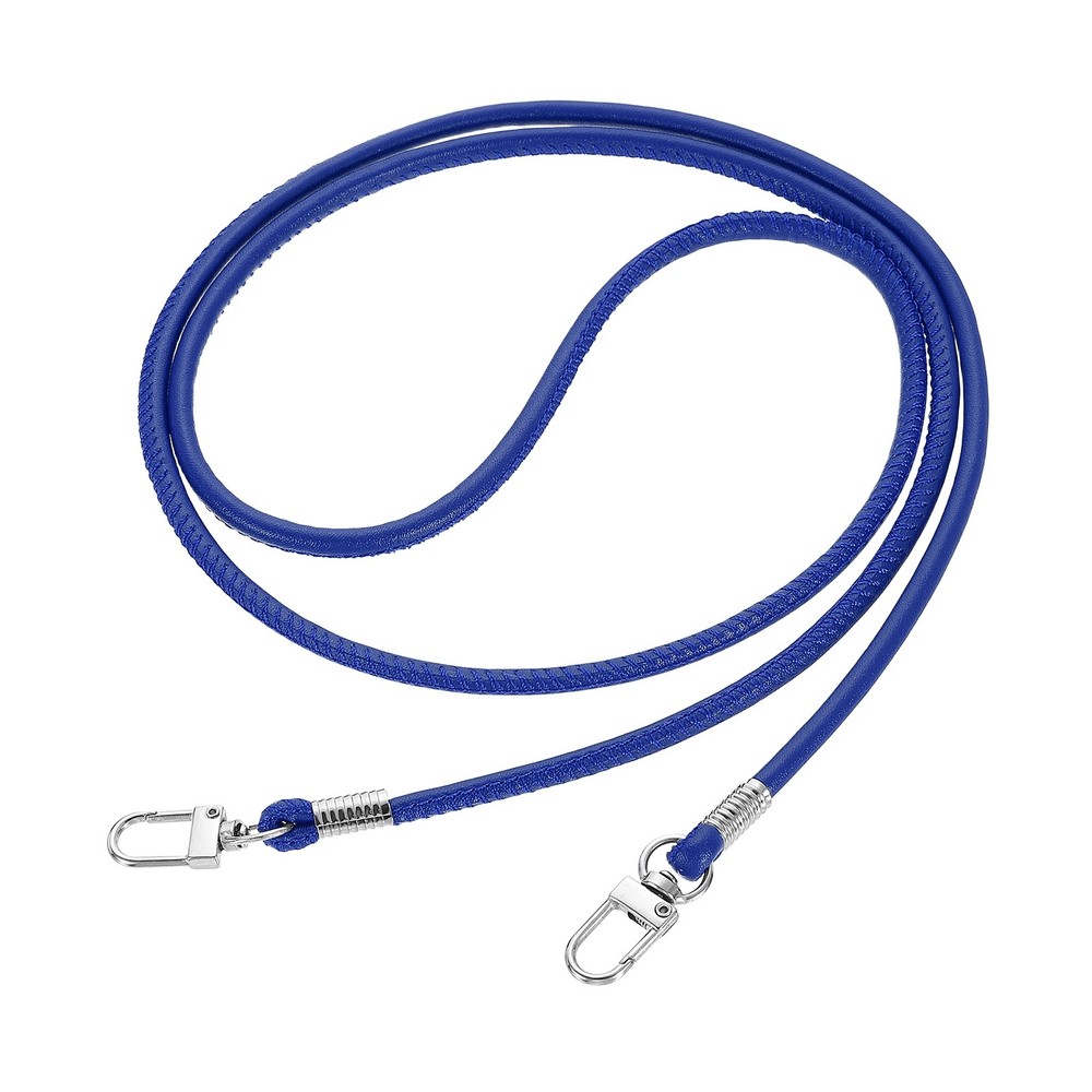 Crossbody Replacement Chain Strap, 120cm Thin Soft PU Strap (Dark Blue)