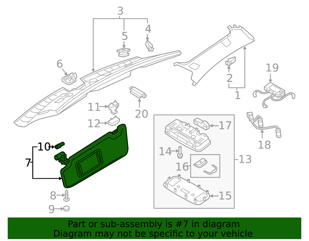 Genuine Visor 8V7-857-551-T-24A