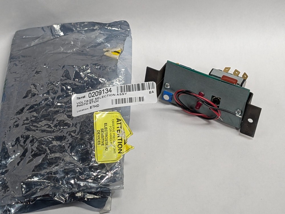 Photo Etch Voltage Selection Switch Assembly #0209134