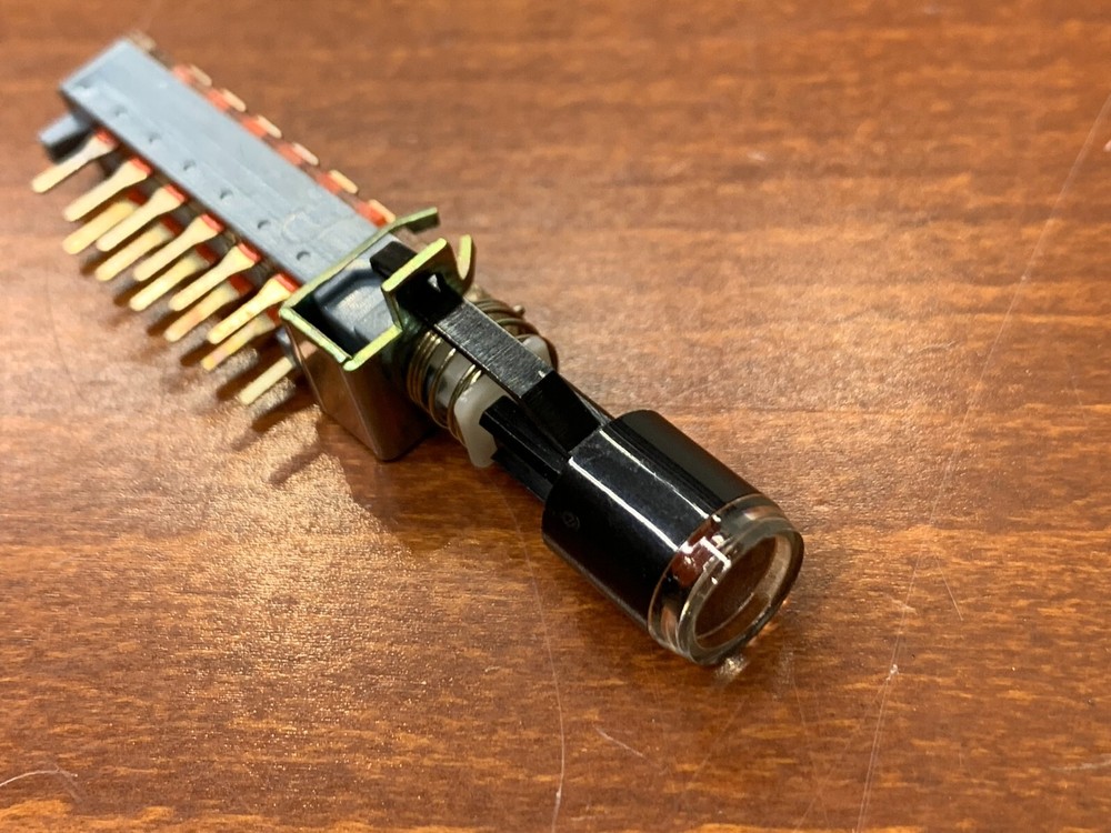 QTY-5 Push E-Switch Button Switch Toneluck 4PDT Latching XA0322D