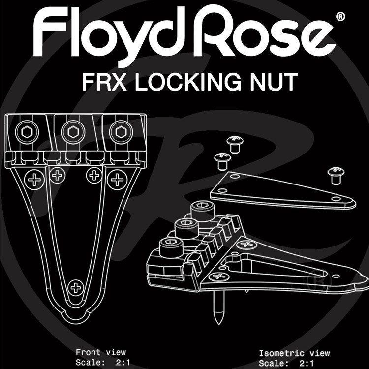 Authentic Floyd Rose FRX Tremolo System - Antique Bronze