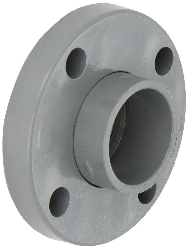 GF Piping Systems CPVC Pipe Fitting, Van-Stone Flange, Schedule 80, Gray, 2"