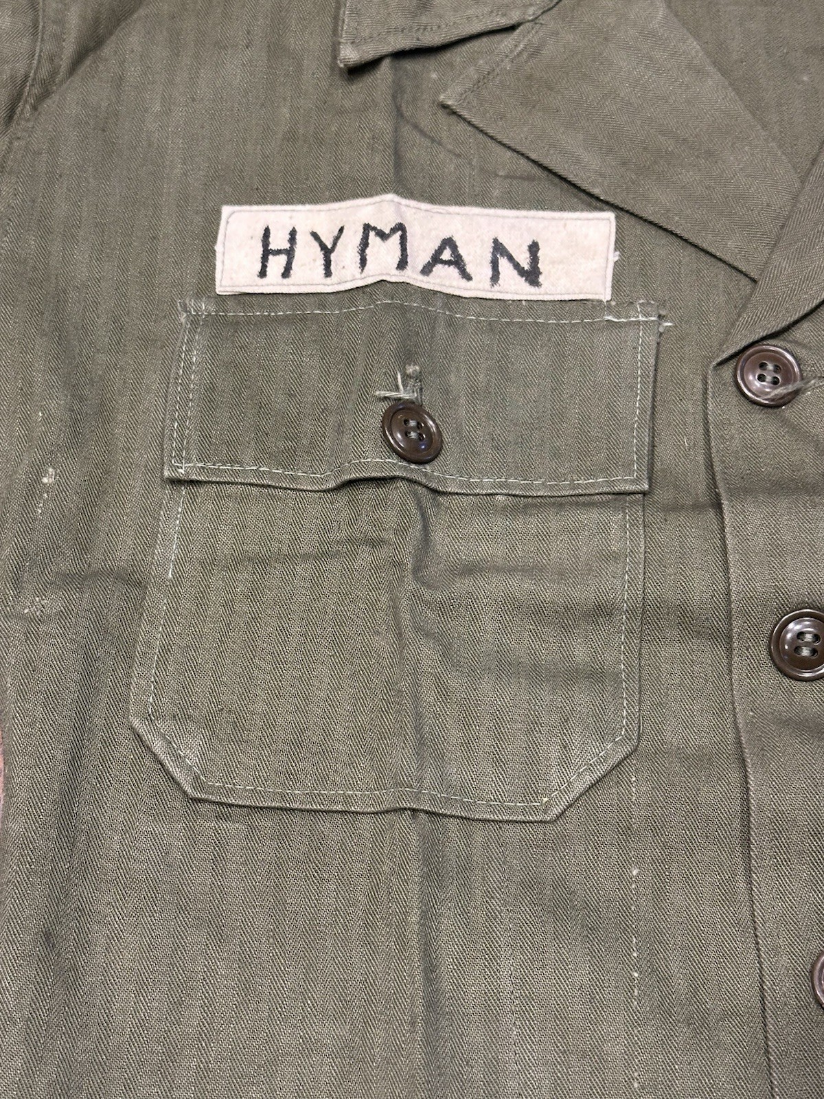 Korean War Era Fatigues HBT Herringbone Twill Shirt + Trousers & Belt