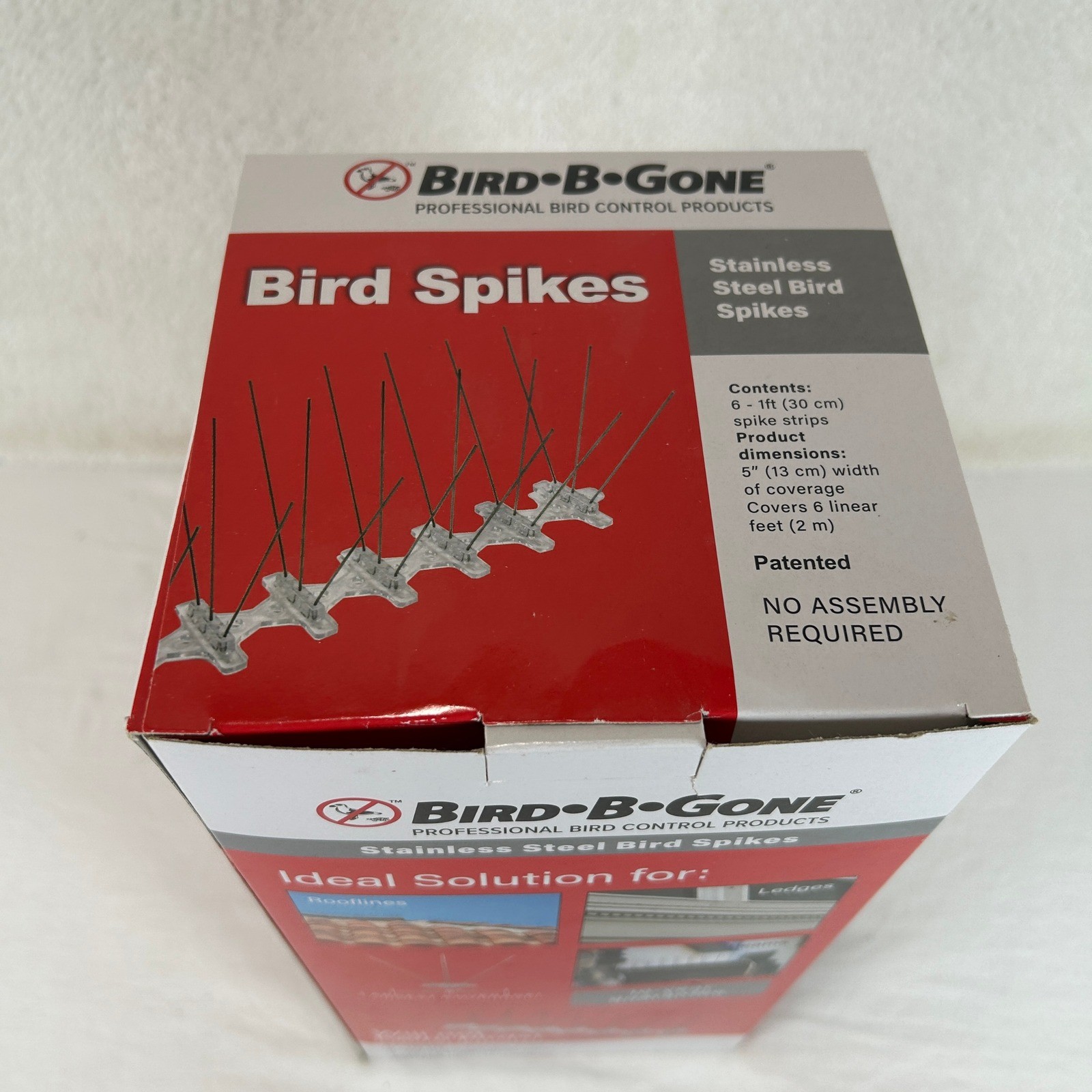 Bird B Gone Stainless Steel Bird Spikes 6 Foot Kit Professional Bird Control