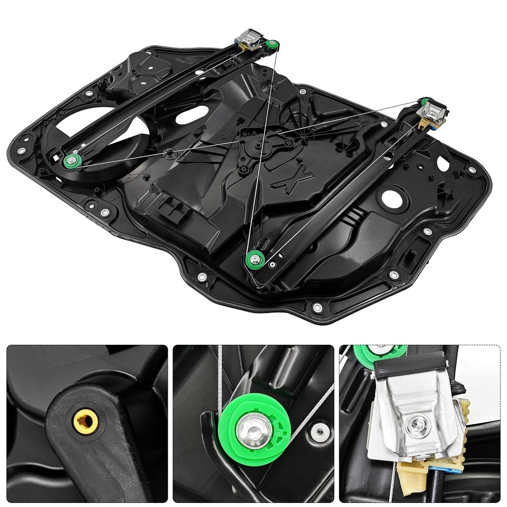 Front Window Regulator Assembly Without Motor Compatible with Porsche Cayenne...