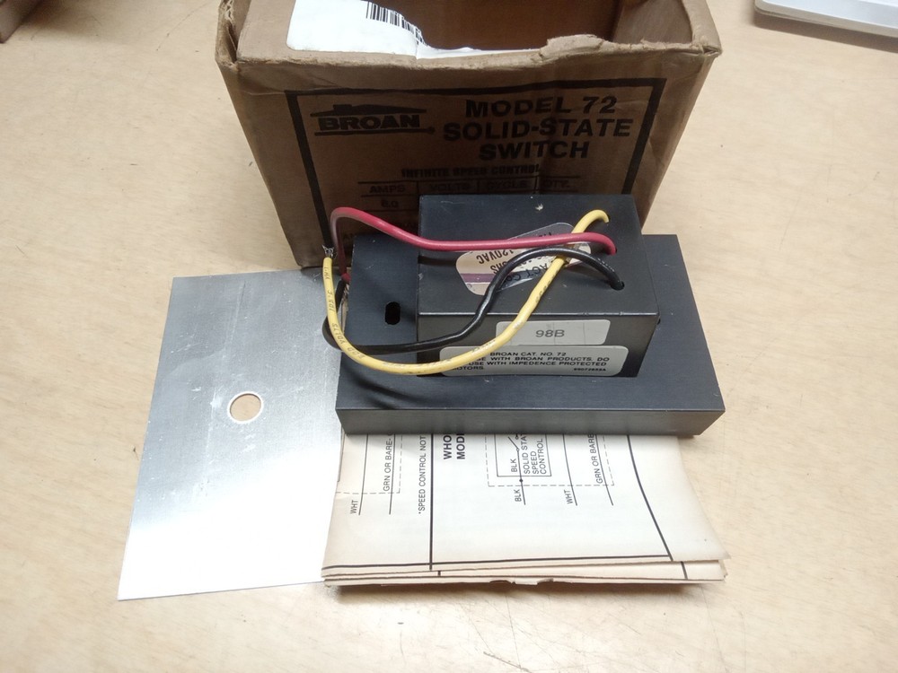 Broan Model 72 Solid-State Switch