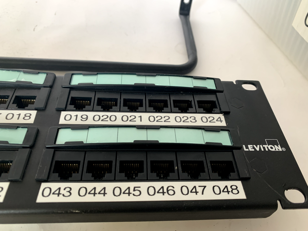 Leviton Cat 6 eXtreme 6+ 2U 48 Port Patch Panel RJ45 Network