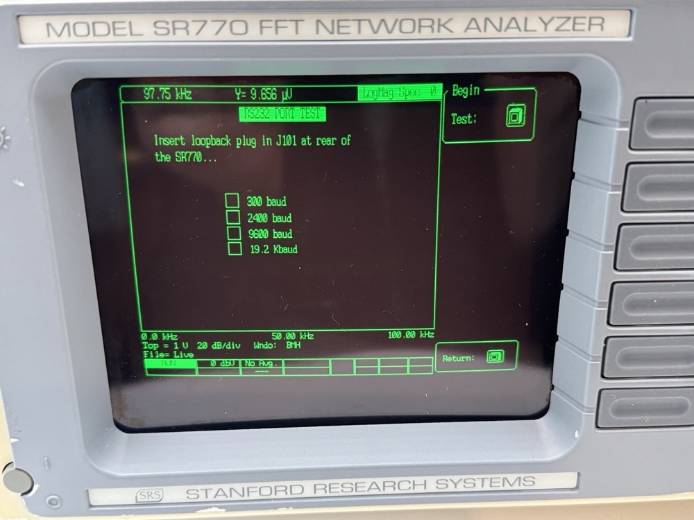 Stanford Research Systems SR770 FFT Network Analyzer, Excellent Condition *GOOD*