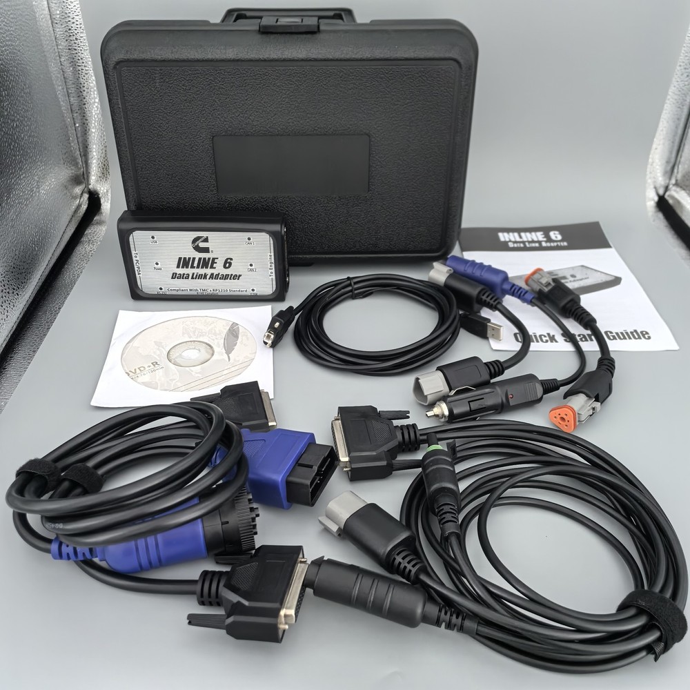 Inline6 Data Link Adapter Heavy Duty Scanner insite v8.7 For Cummins Engine NEW