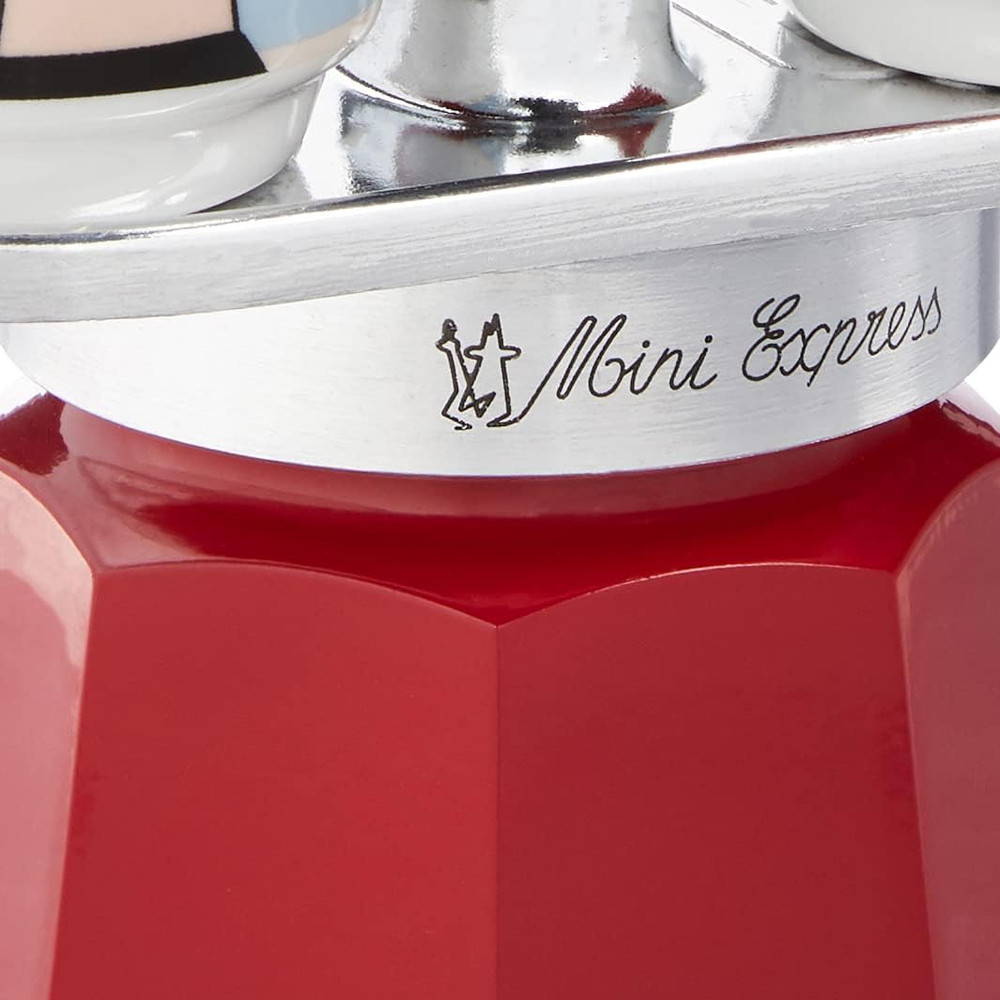 - Mini Express Magritte: Moka Set Includes Coffee Maker 2-Cup (2.8 Oz) + 2 Shot