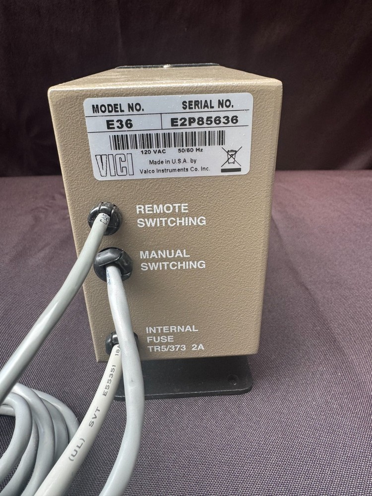VICI Valco Instruments Co. Valve Actuator 36° Rotation Model E36,manual switch