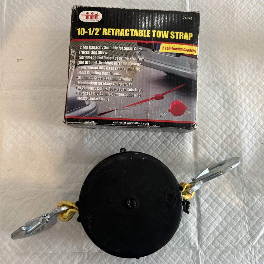 IIT 10-1/2’ Retractable Tow Strap