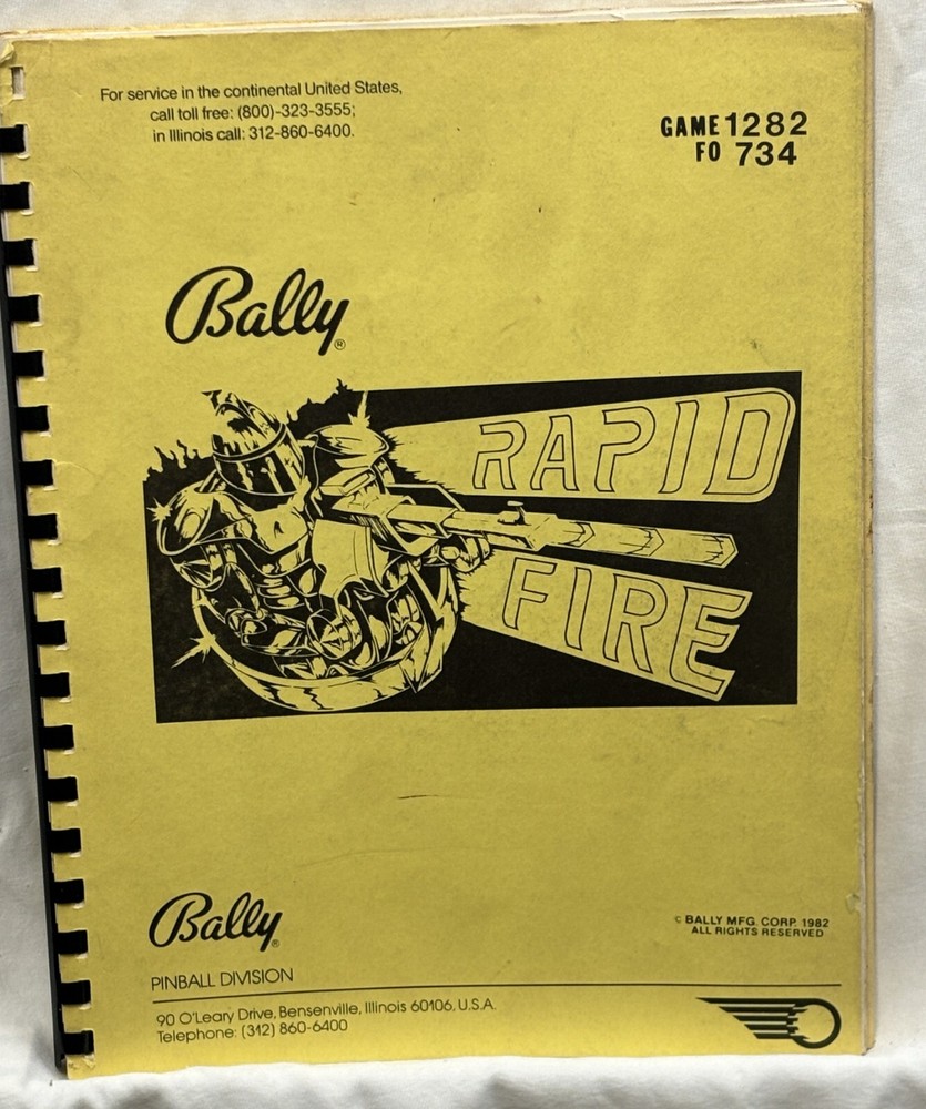 ORIGINAL-BALLY-RAPID FIRE-INSTALLATION AND OPERATION INSTRUCTIONS