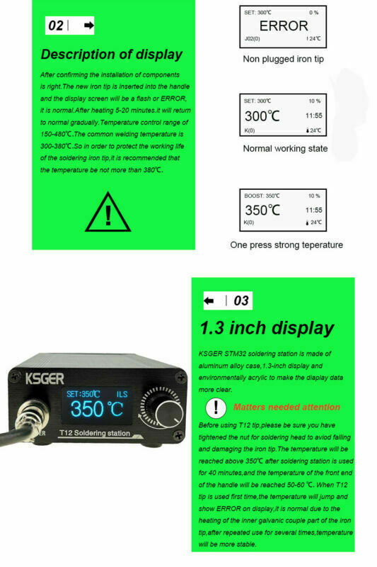 T12 Mini Soldering Station Solder Temperature Controller 50-480℃