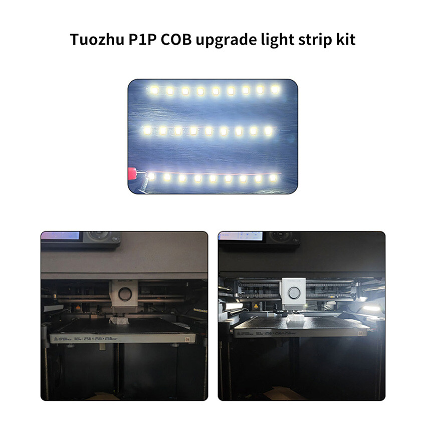 For Bambu P1P COB 3D Printer High Brightness High Density Light Strip Set