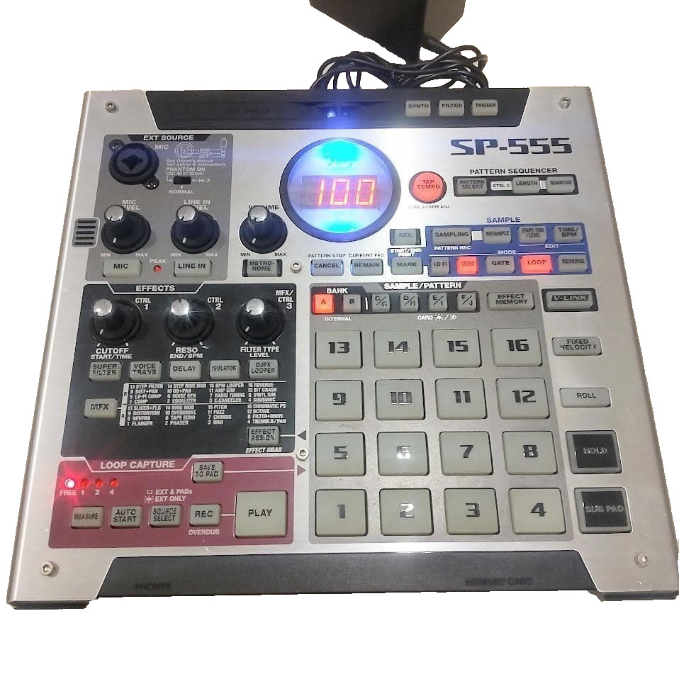 Roland SP-555, Digital DJ Turntable Creative Sampler Performance Effects, "Used"