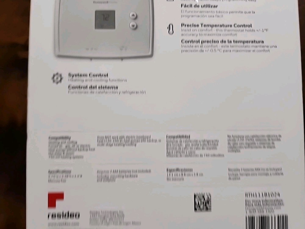Honeywell Digital Non-Programmable Thermostat RTH111B Heating And Cooling