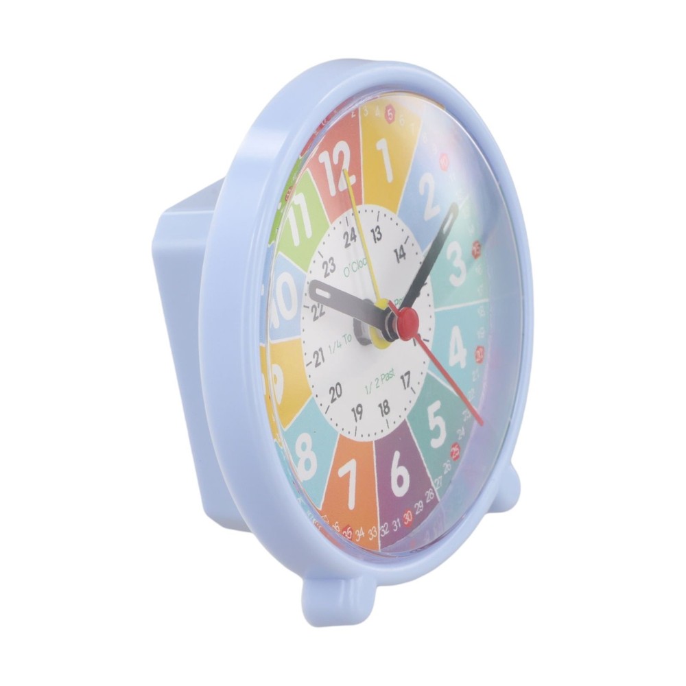 Colorful Learning Clock with Quiet Movement for Teaching Time Effectively