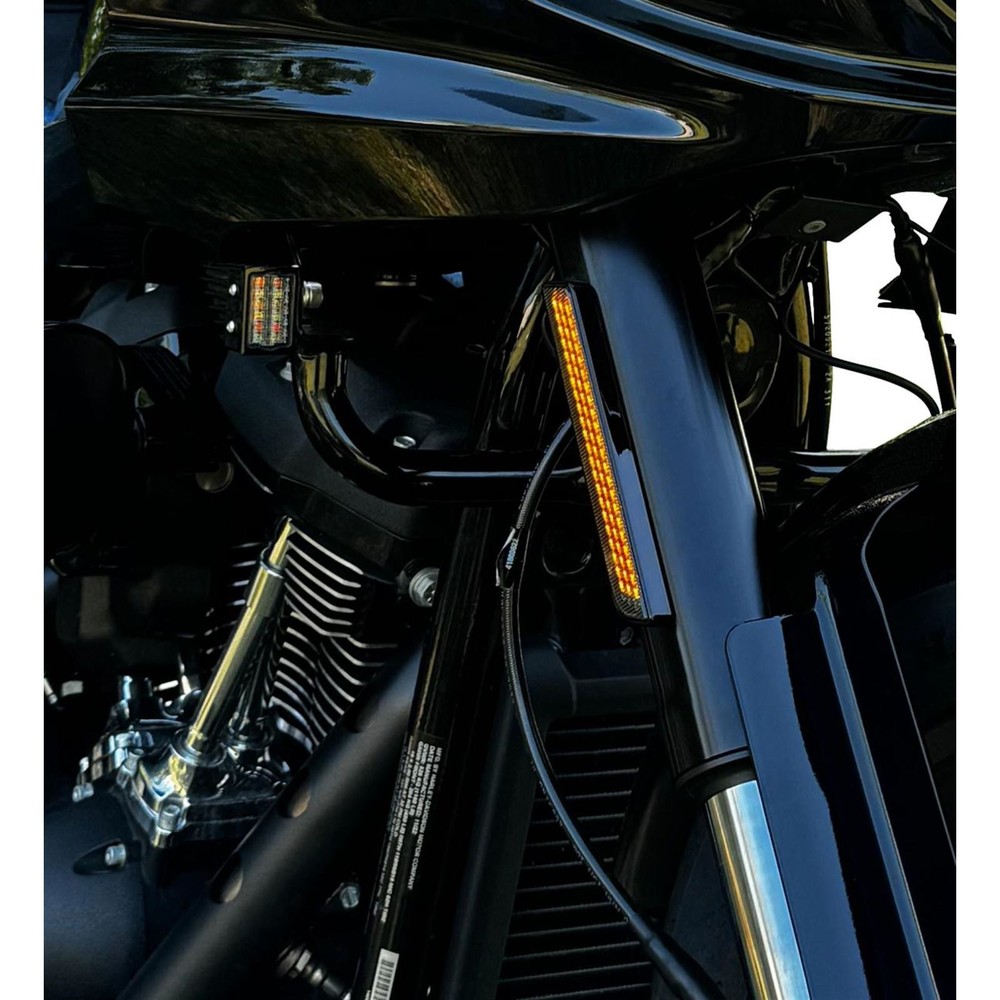 Custom Dynamics LED Fork Reflector - Amber CD-FORK-LRST-AB