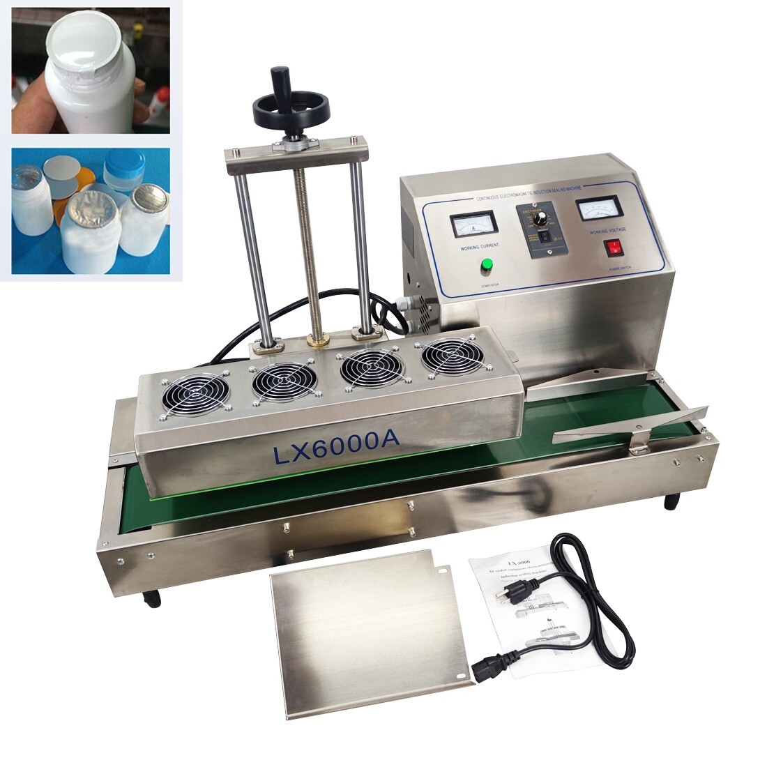 Continuous Induction Aluminum Foil Sealing & Packing Machine Bottle Sealer 220V