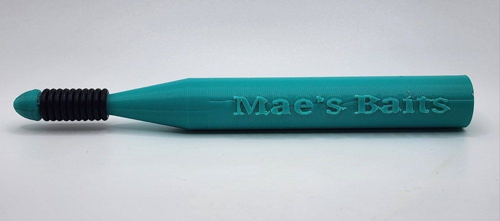 Mae's Baits Floating Wacky Rig Tool With 30 O' Rings Blue