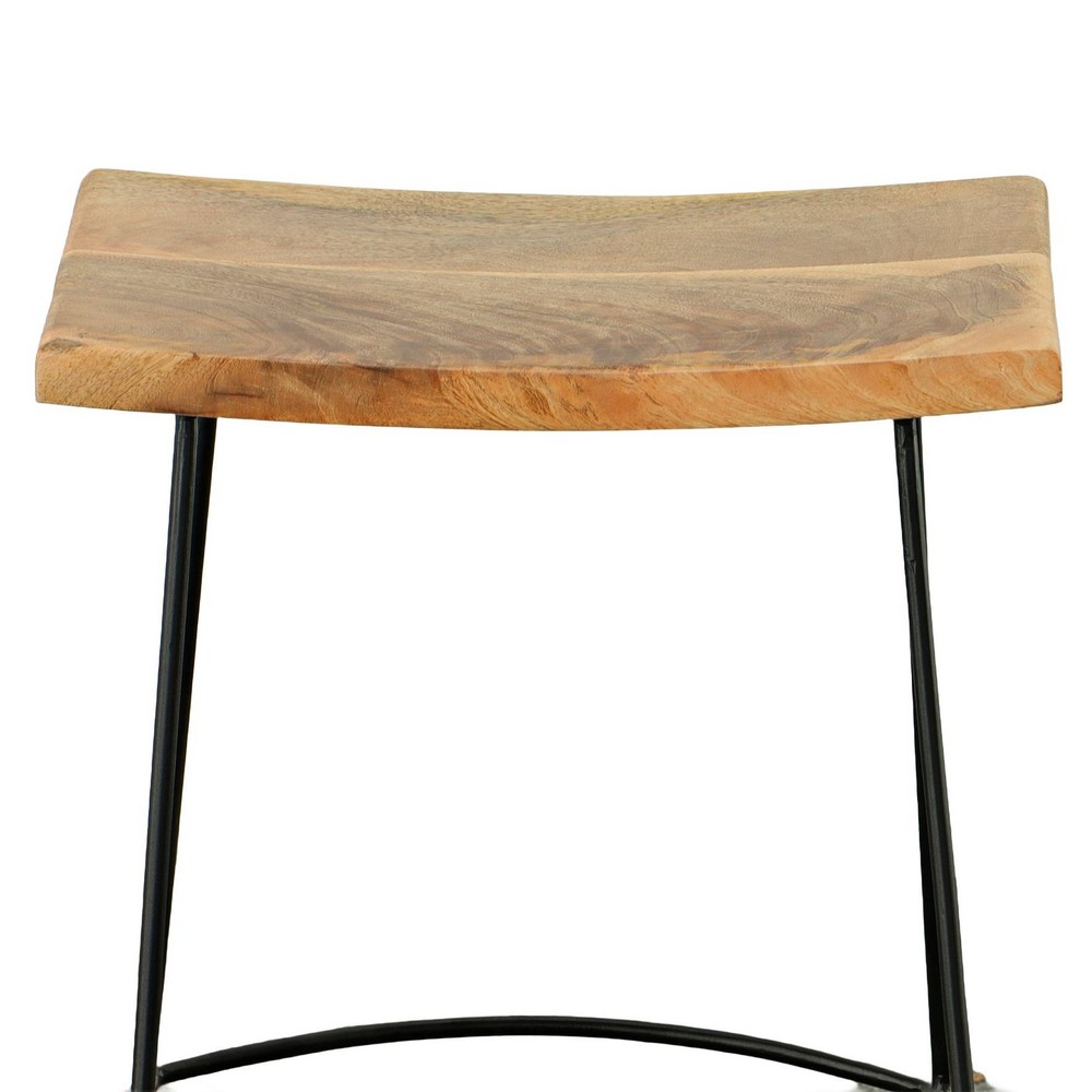 Reece 24" Natural Wood Counter Stool