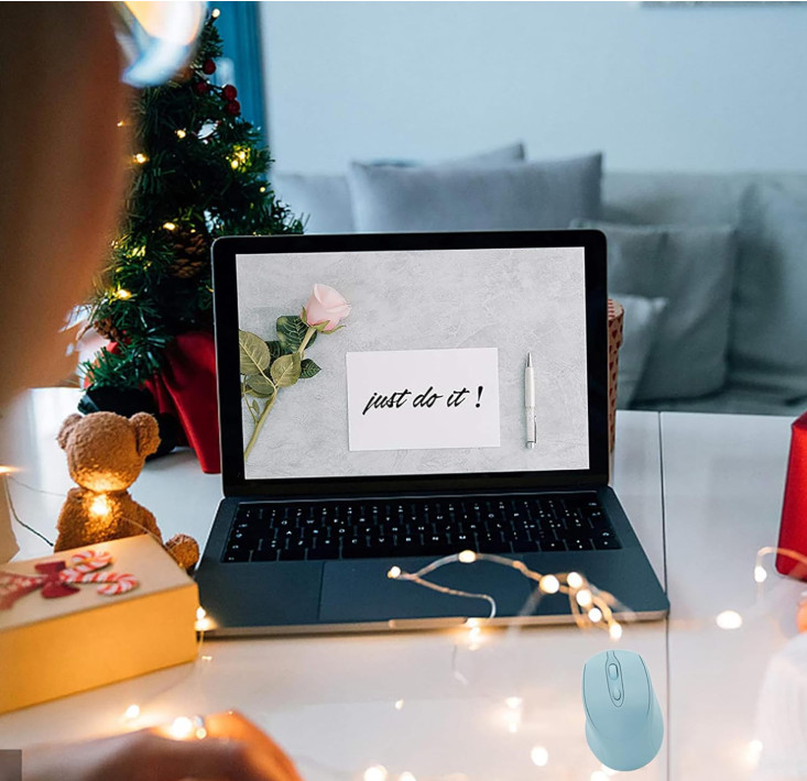 Bluetooth Wireless Mouse USBC for Laptop/Computer, Silent Rechargeable Mouse