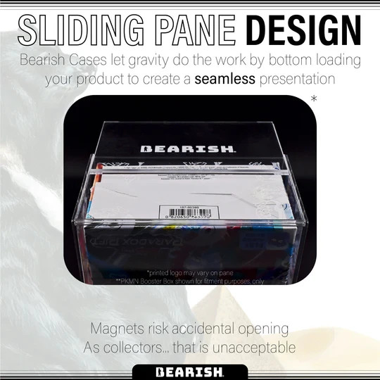 Bearish Acrylic Case - Pokemon Booster Display