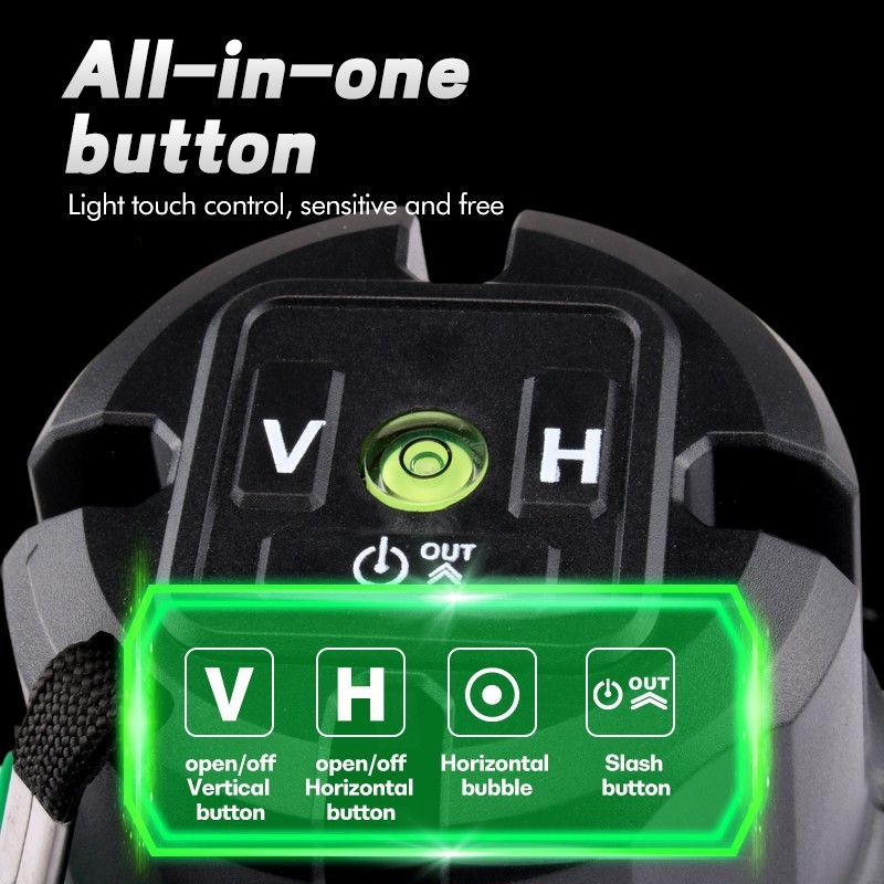 Self Leveling Laser Level Green Beam Horizontal Vertical Line Builder Tool