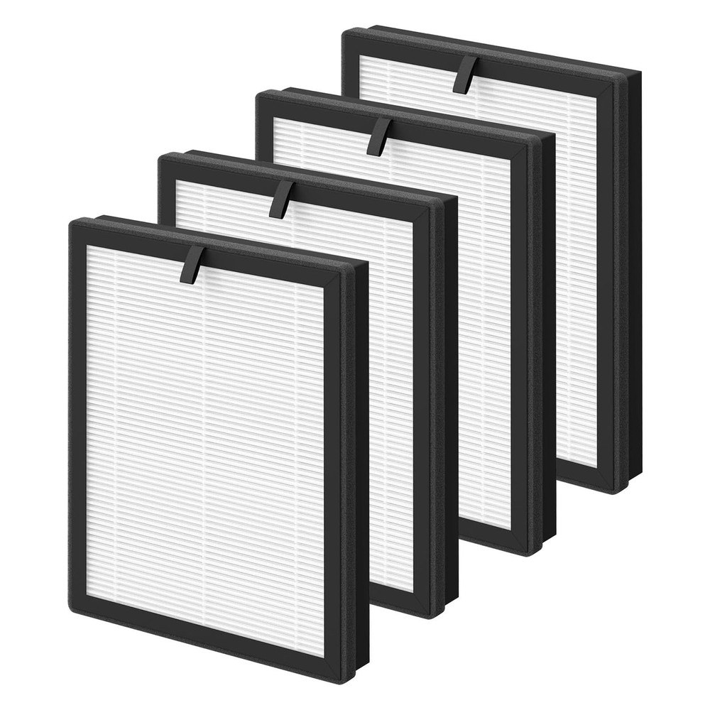 4 Pack ClearAir-A5 Filter Replacement,Efficiency 3-in-1, Compatible with VEWI...