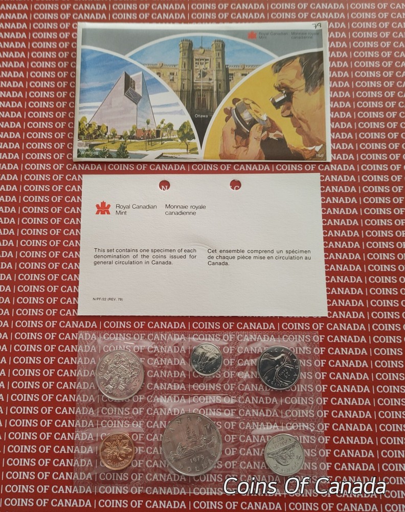1979 Canada Prooflike 6 Coin Original Set Multiple Sets Available #coinsofcanada