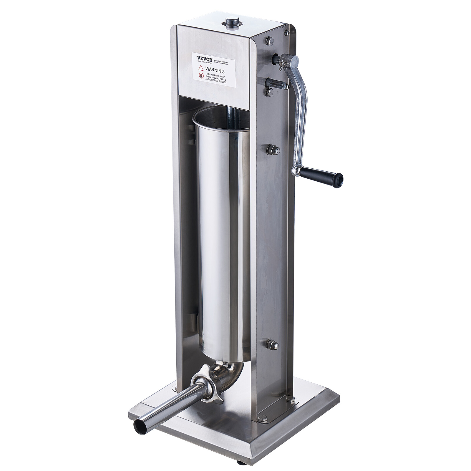 VEVOR Manual Sausage Stuffer 7 L Vertical Sausage Machine 304 Stainless Steel