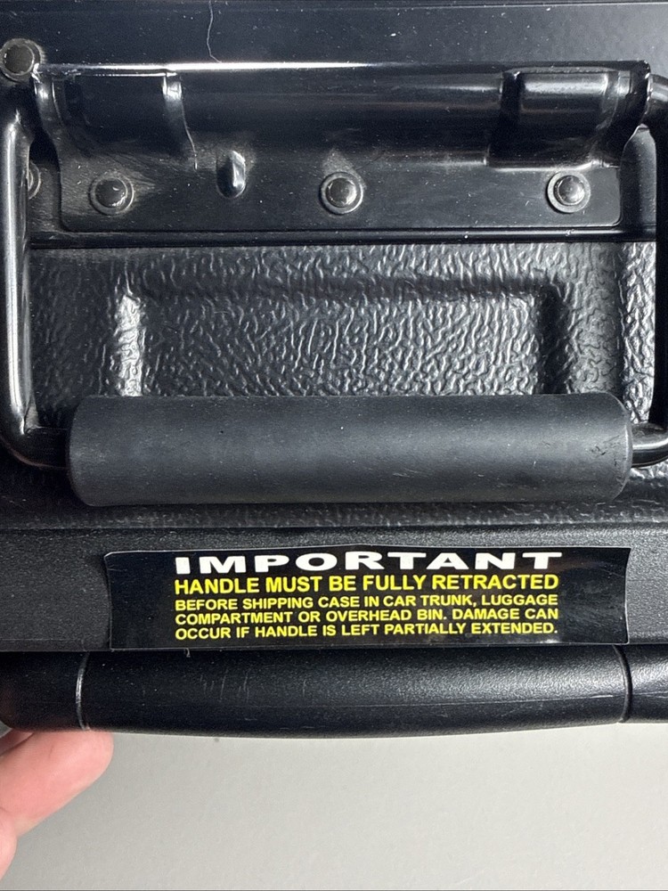 VTG Sudhaus Combo-Code 20” Black Hardshell Rolling Case Keys Combo EXCELLENT EUC